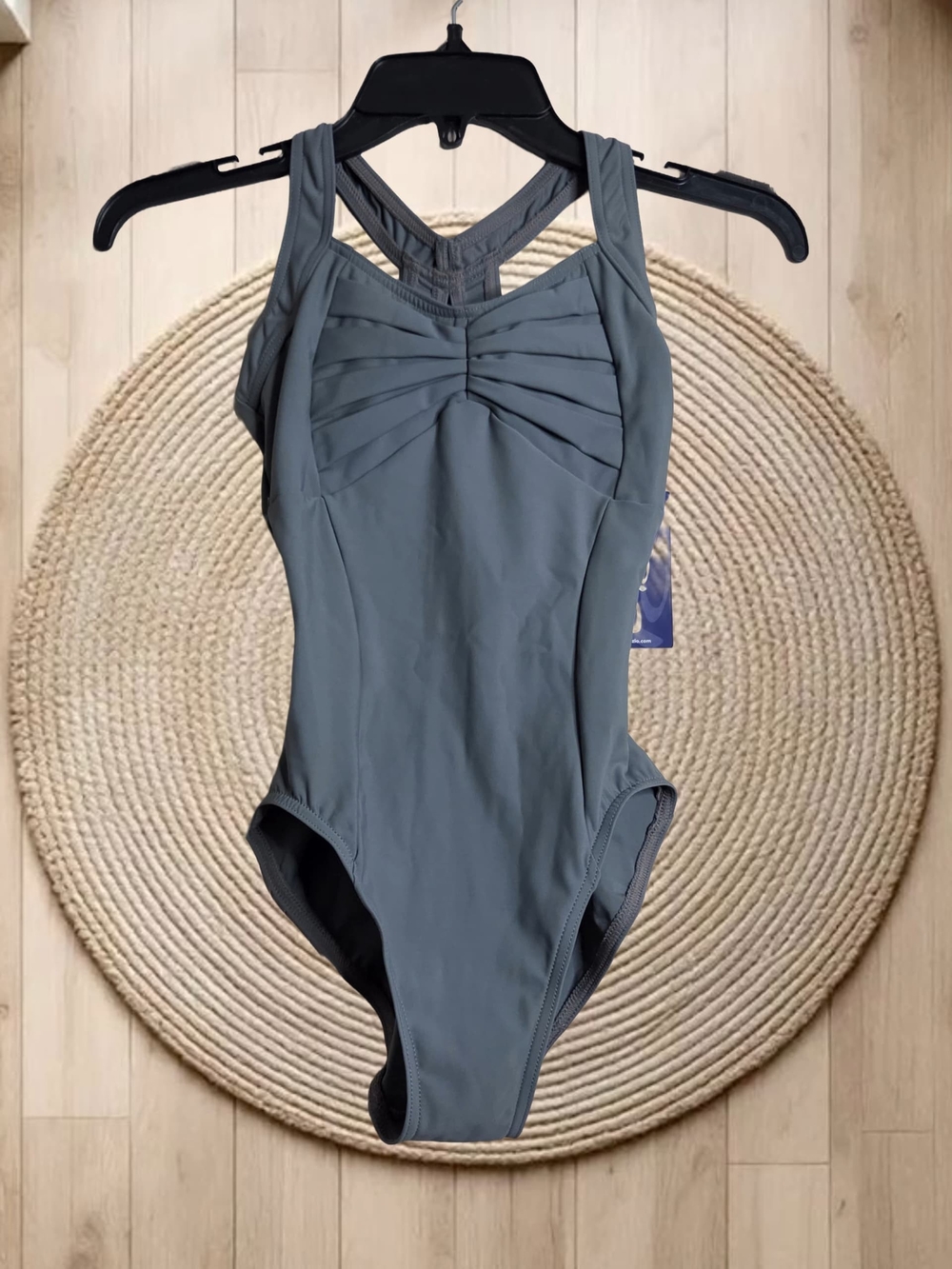 Capezio Gray Dancewear Leotard with Crossback Straps